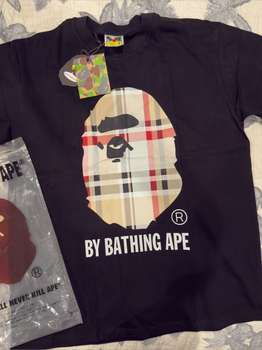 Bape x Burberry size medium